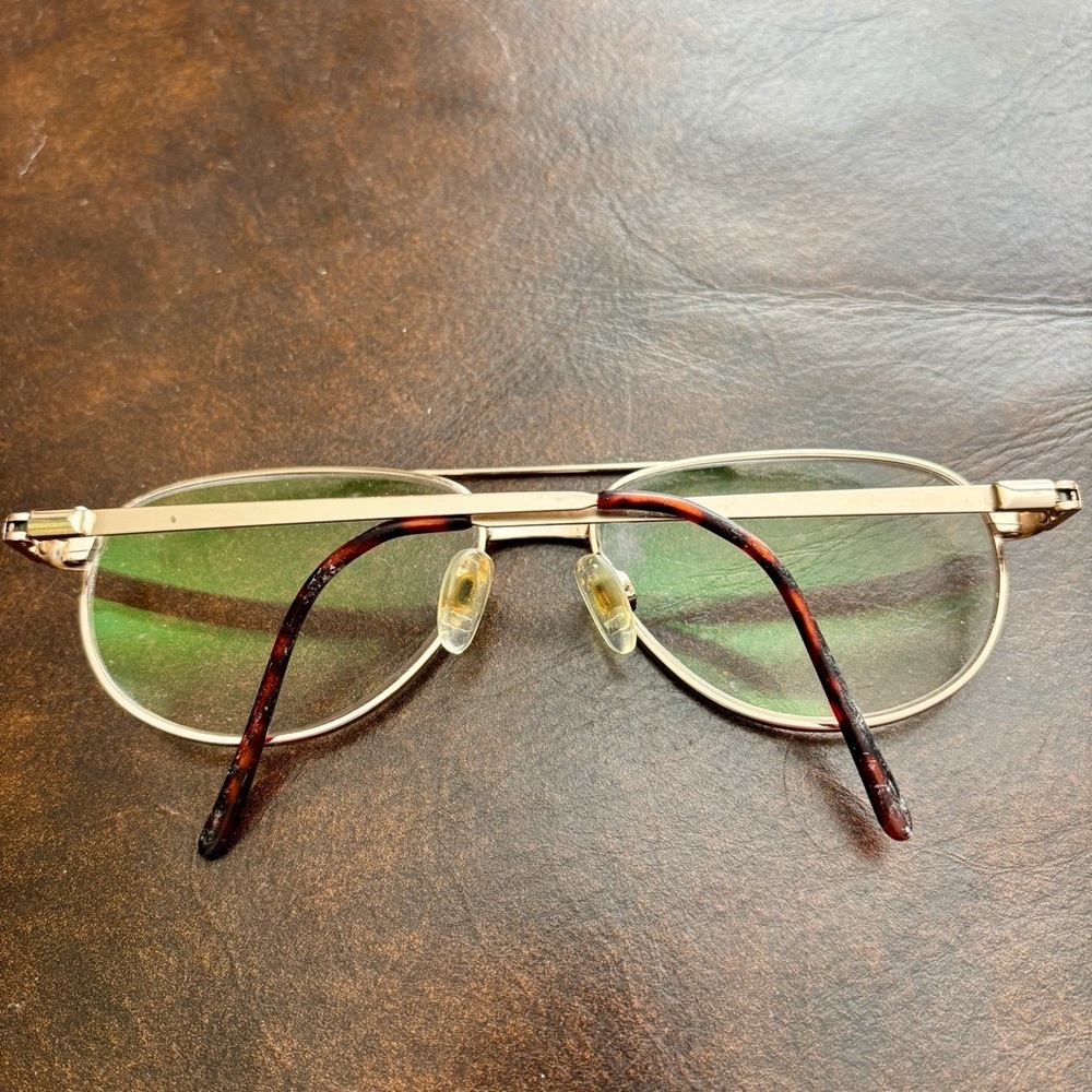 Stetson Zyloware 057 Stainless Steel Gold Aviator UnisexGlasses Frame Only 55-16 - Picture 11 of 12